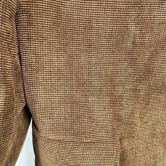 Venezzi Sport Coat L Brown Lined Textured Cosplay Eclectic Zipper Fall Business - Picture 3 of 14